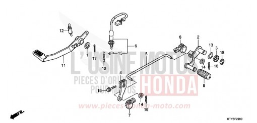 PEDALE CBR125RSC de 2012
